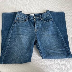 H&M Divided high waisted straight leg jeans
